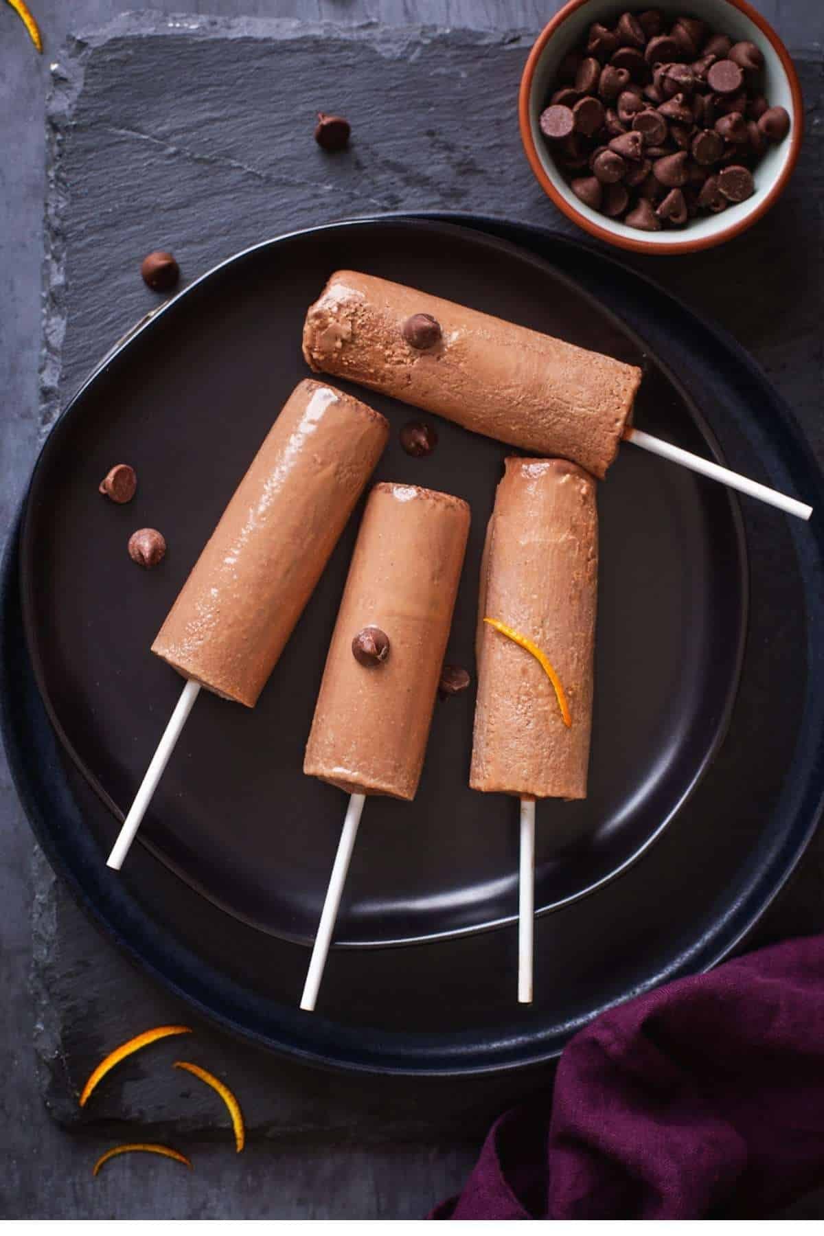 Rich chocolate kulfi with smooth creamy texture