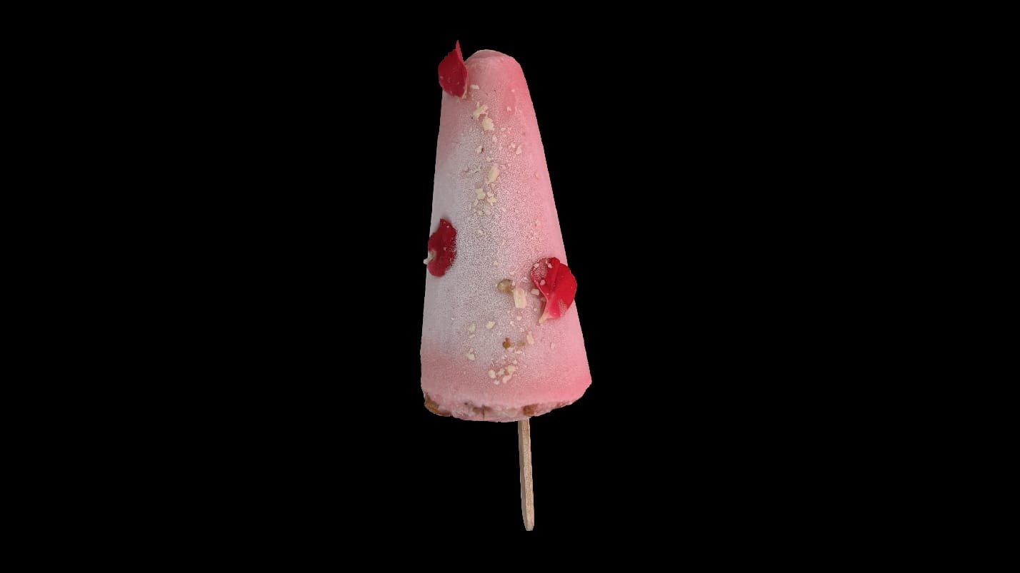 Delicious strawberry kulfi with the freshness of ripe strawberries
